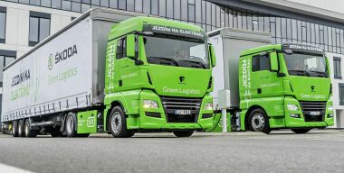 Skoda испытывает тягачи на электричестве
