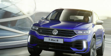 «Горячий» кроссовер Volkswagen T-Roc R рассекречен до премьеры