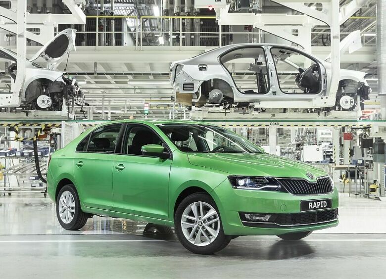 Изображение В России стартовало производство обновленного Skoda Rapid