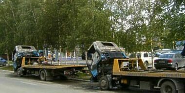 Эвакуаторы начали жечь