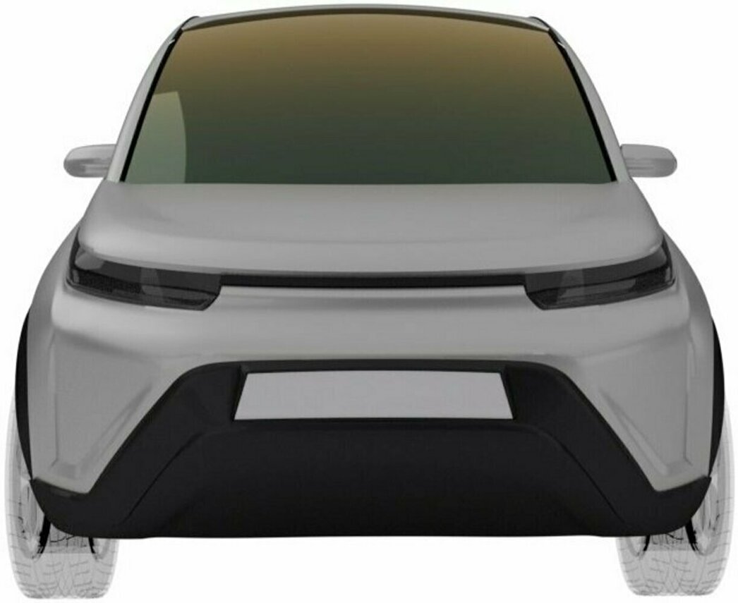 Так выглядит патентное изображение будущего электромобиля.