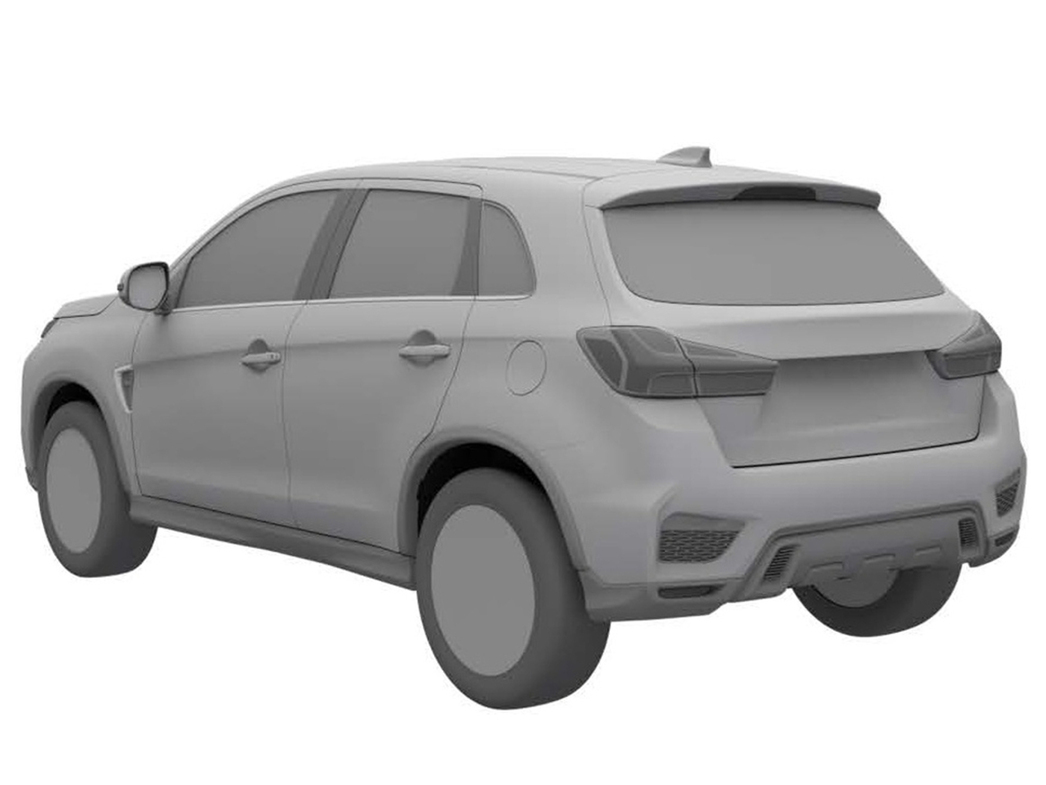 На фото патентное изображение обновленного Mitsubishi ASX