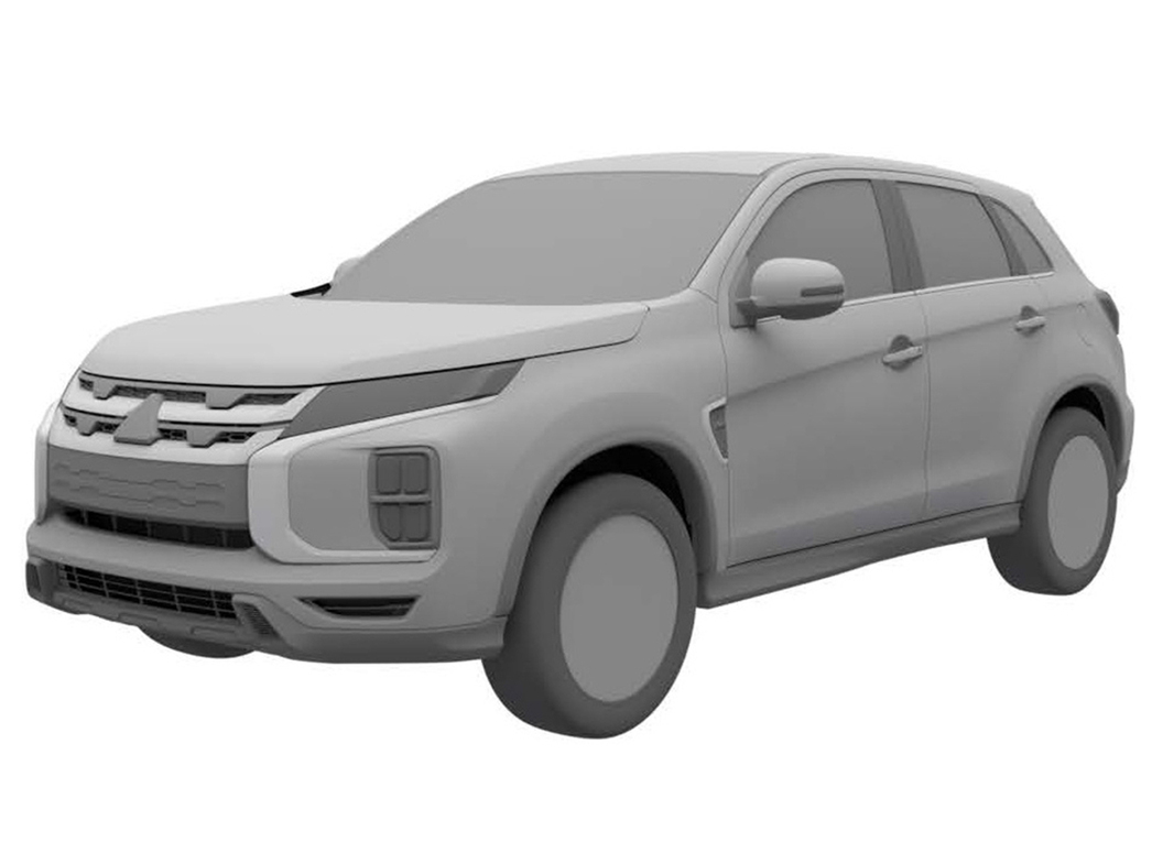 На фото патентное изображение обновленного Mitsubishi ASX