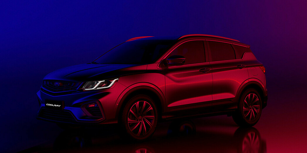 Geely Coolray. Длина китайского SUV — 4330 мм, а колесная база равна 2600 мм.