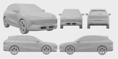 Кроссовер Geely Galaxy E5 запатентовали в России