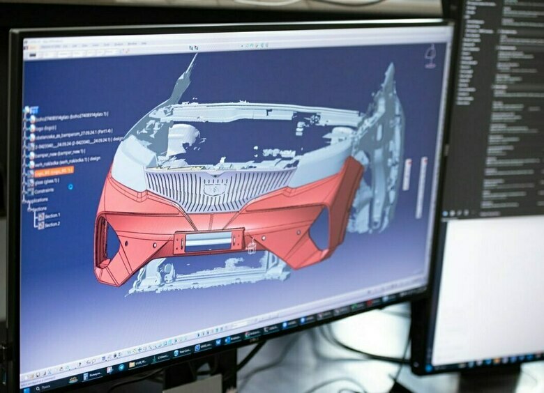 Изображение Этапы проектирования кроссовера Belgee EX50 показали в Сети