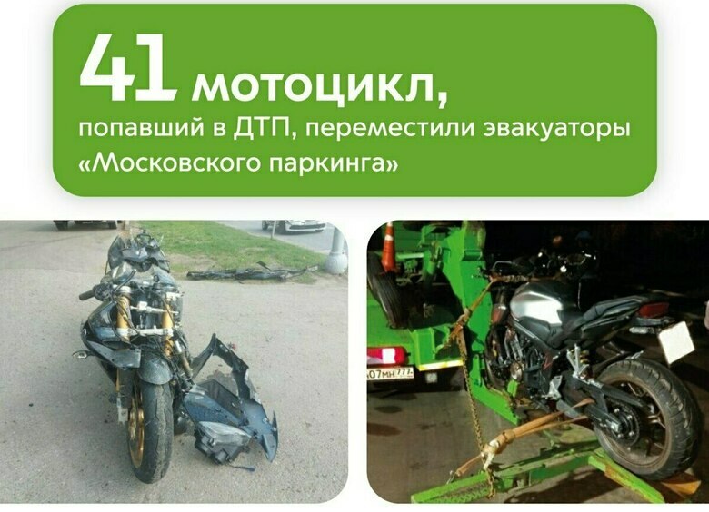 Изображение Стало известно, сколько мотоциклов эвакуировали в столице с начала года