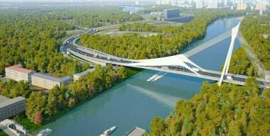 На западе Москвы появится новый мост-парус через реку