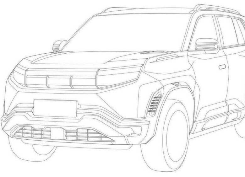 Изображение BYD запатентовала в России внешность кроссовера Fang Cheng Bao Tai Titanium 3