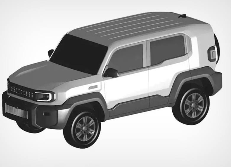 Изображение Облик нового габаритного кроссовера Toyota раскрыли на патентах