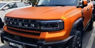 В Китае попал на фото новый рамный гибридный внедорожник Jetour G700