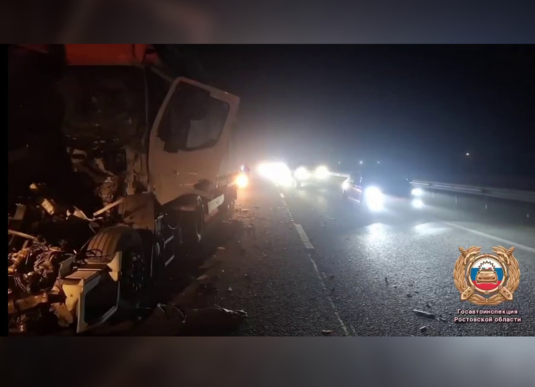 Изображение Водитель грузовика погиб в результате жесткой аварии на трассе М-4