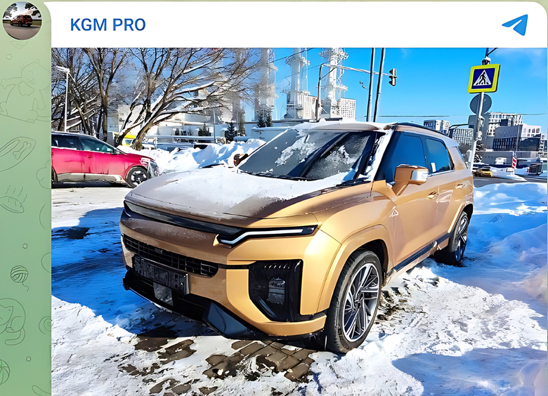 Новый KGM Actyon заметили в России