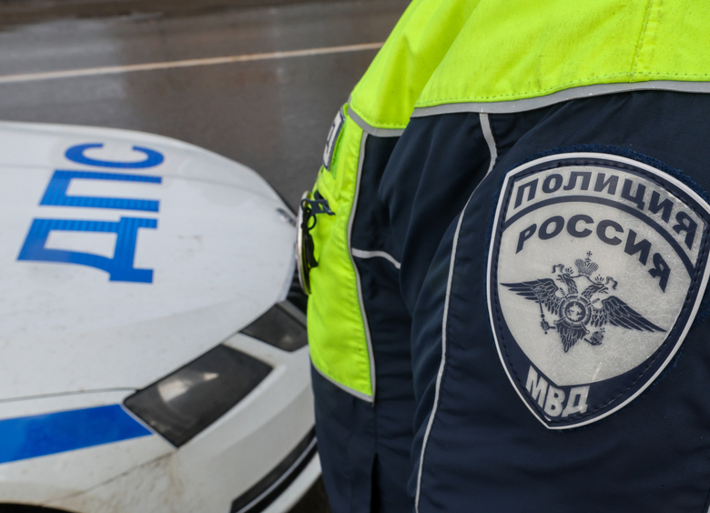 Изображение У девушки закончилось топливо, и инспекторы ГАИ дотолкали ее авто до АЗС