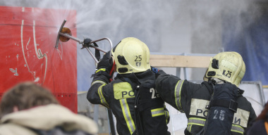 В Питере пожарная машина стала участником массового ДТП