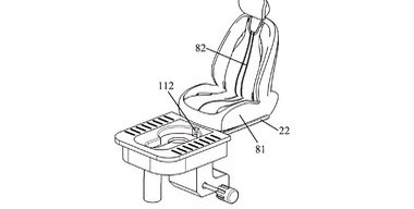 Китайская компания Seres запатентовала унитаз для автомобиля
