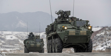 Минус «ластик»: ударный «Ланцет» выжег американский БТР Stryker