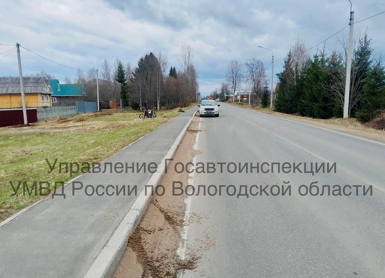 Изображение Пьяные вологодске подростки на мотоциклах вустроили массовое ДТП