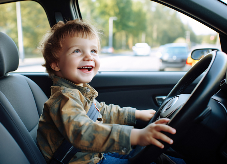 Изображение 2-летний малыш за рулем LADA влетел в детскую площадку