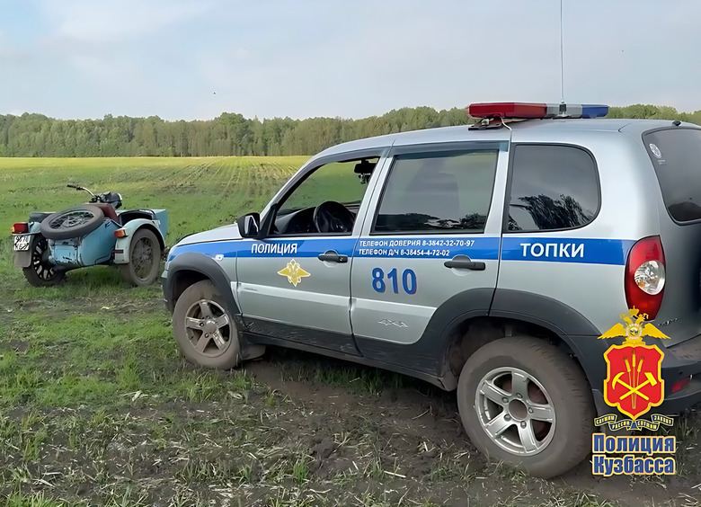Пьяный сельчанин на мотоцикле с коляской устроил полевые гонки с ДПС