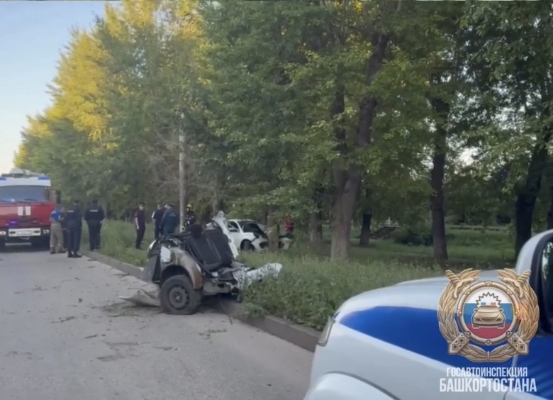 Изображение «Весту» с подростками в машине разорвало о дерево, двое погибли
