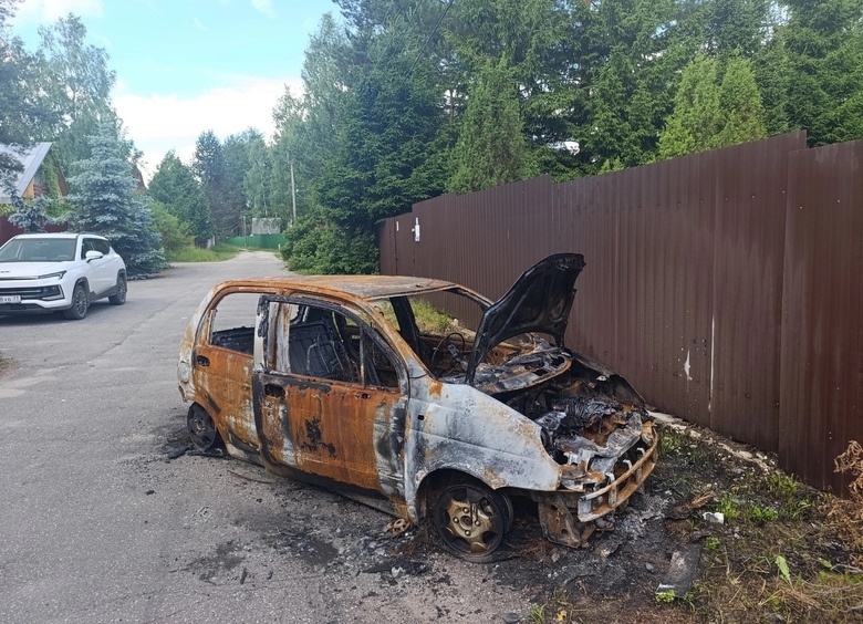 Изображение Мужчина сжег Daewoo Matiz после того, как собака соседки покусала его шпица