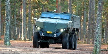 Военная тайна: на Украине засветился сверхсовременный финский бронеавтомобиль