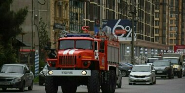 В Дагестане на трассе при возгорании грузовика погиб человек